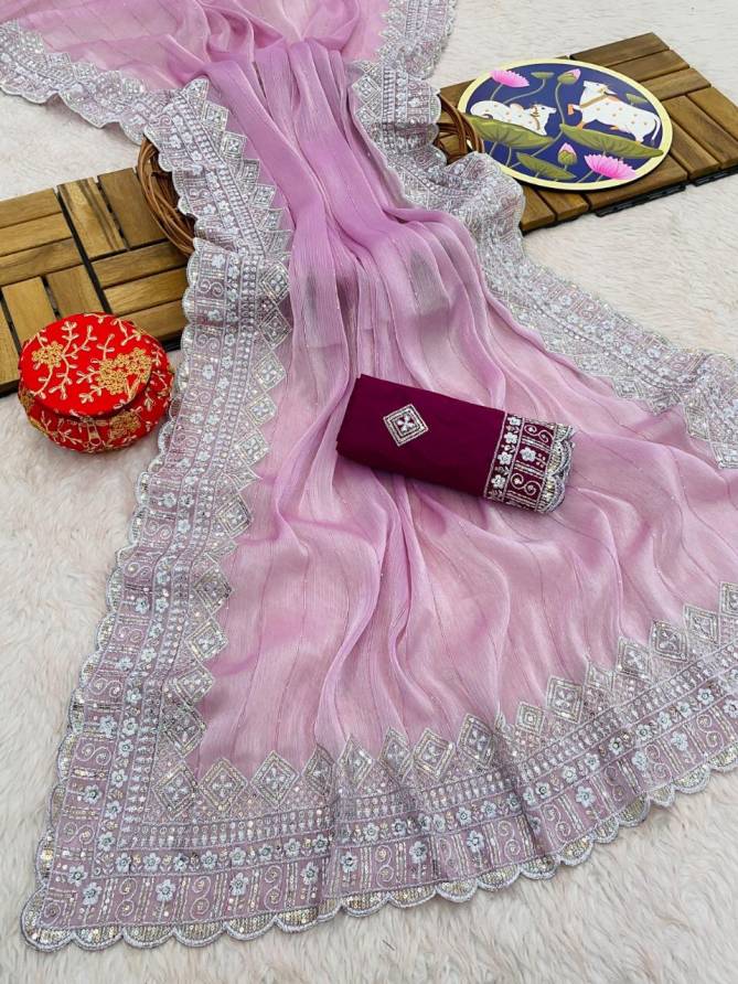 BT 1243 Colours Designer Zimmy Choo Silk Saree Exporters In India