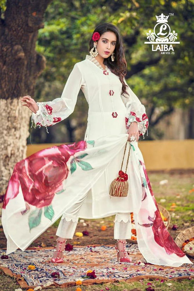 Laiba Am 73 Latest fancy Designer Heavy Ethnic Wear Georgette  Readymade Collection
