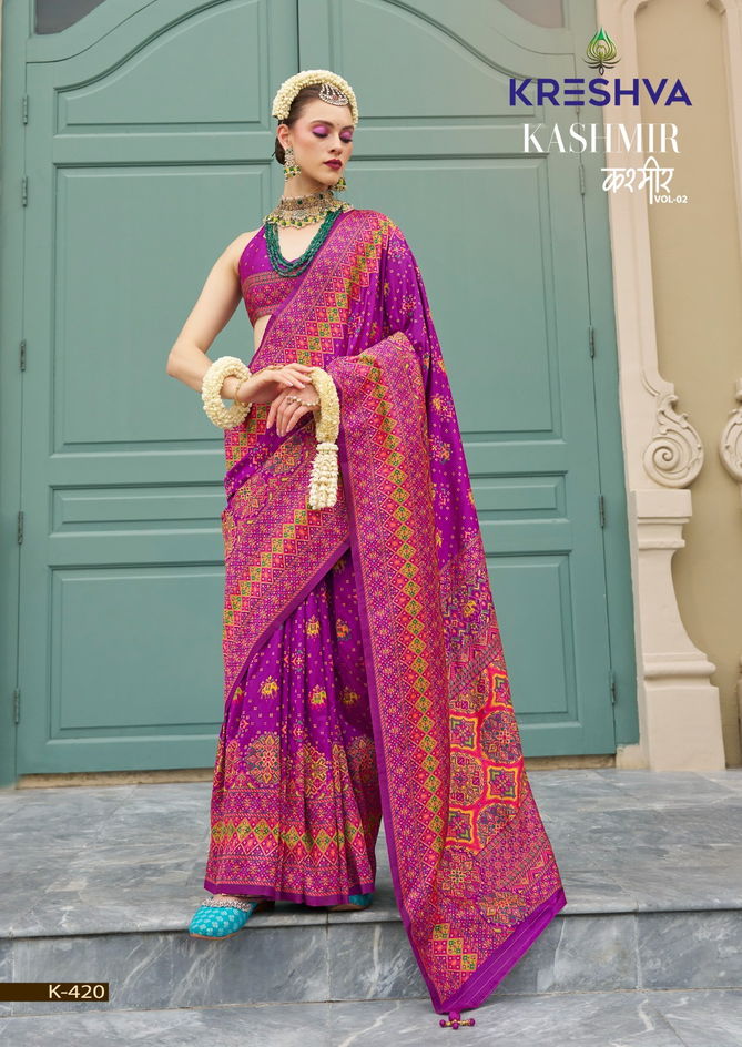 Kashmir Vol 2 By Kreshva Banarasi Silk Wedding Wear Saree Wholesale In India