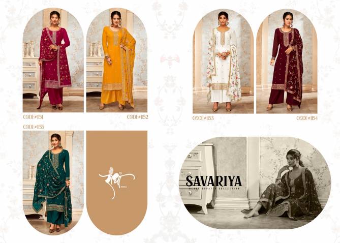 Savariya By Radha Trendz Heavy Embroidery Georgette Salwar Kameez Wholesale Online