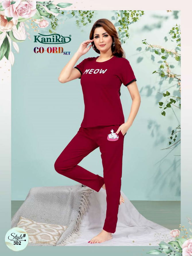 Kanika Co Ord Set Hosiery Cotton Night Suits Catalog
