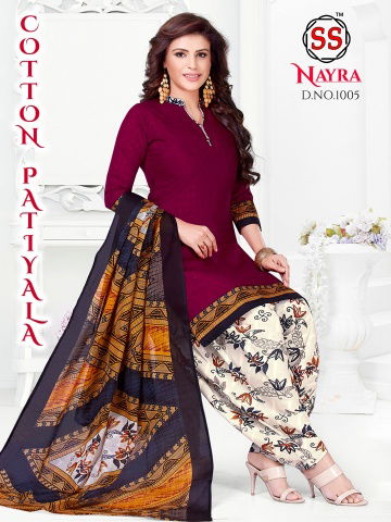 Nayra 1 Latest Fancy Designer Casual Regular Wear Pure Cotton Printed Dress Material Collection
