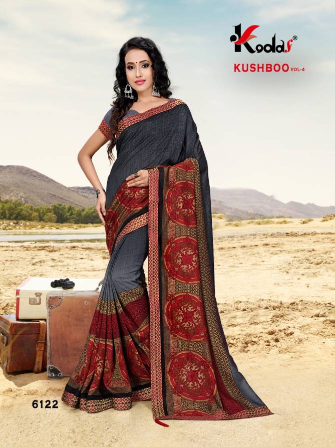 Kushboo Vol 4 Latest Designer Printed Daily Wear Saree Collection 