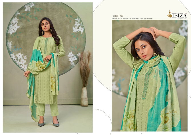 Ibiza Flora Masleen With Fancy Embroidery Festive Wear Exclusive Latest Salwar Kameez Collection
