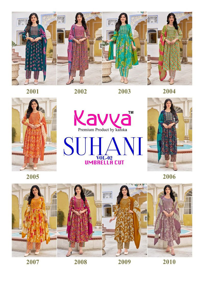 Suhani Vol 2 By Kavya Kurti  With Bottom Dupatta Wholesale Market In Surat With Price