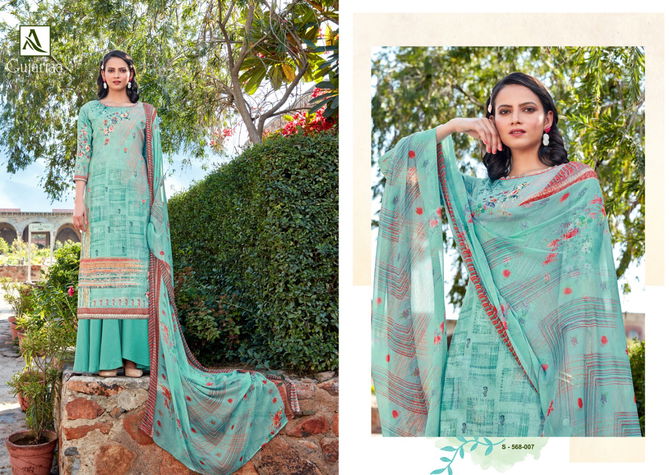 Alok Gujariaa Fancy Cotton Casual Wear Pure Zam Cotton Digital Print with Swarovski Diamond  Dress Material Collection
