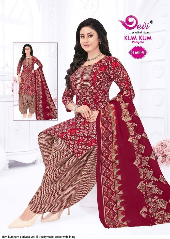 Devi Kumkum Patiyala Vol 16 Indo Cotton Printed Readymade Dress Exporters In india