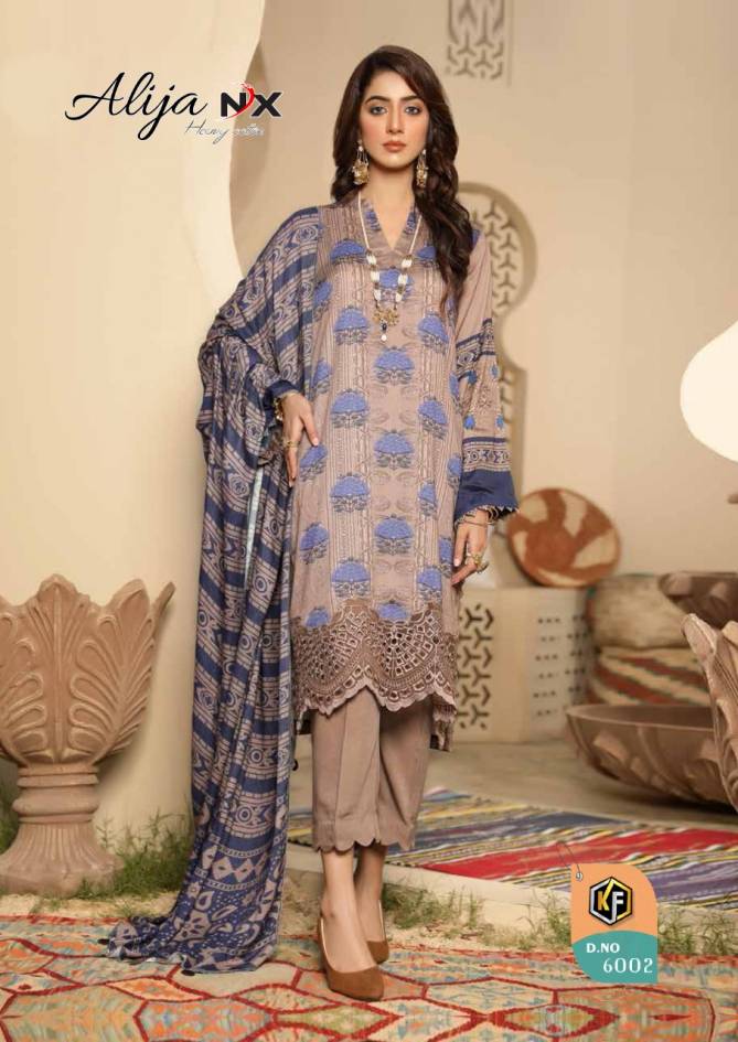 Keval Alija Nx 6001 Casual Wear Printed Heavy Cotton Karachi Dress Material
