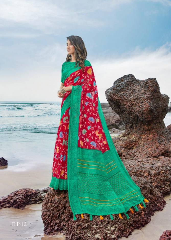 Shreyans Eleghant Pattu Latest Designer Daily Wear Casual Wear Linen Saree Collection 