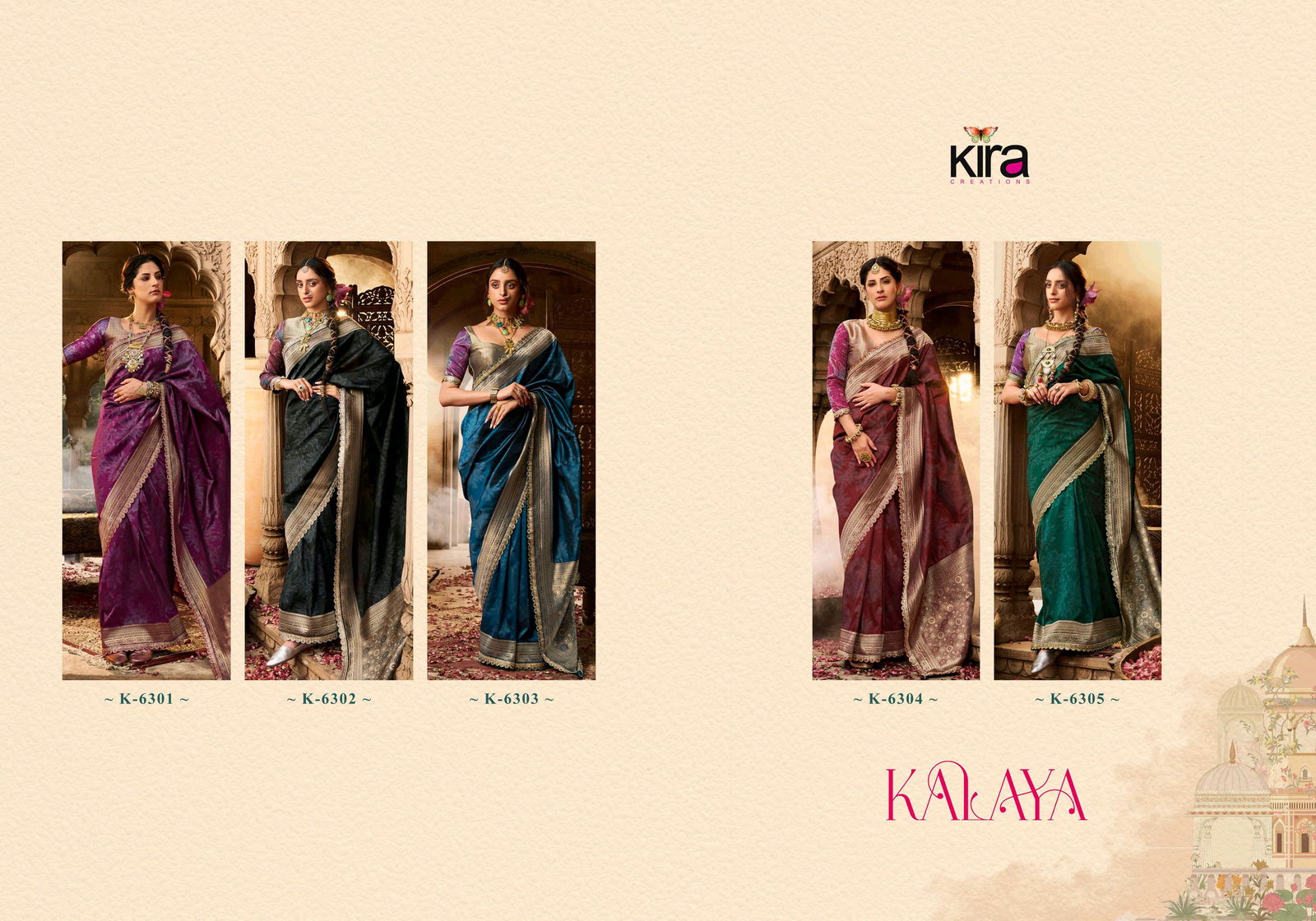 Kalaya Silk By Kira Banarasi Silk Fancy Saree Wholesale In India
