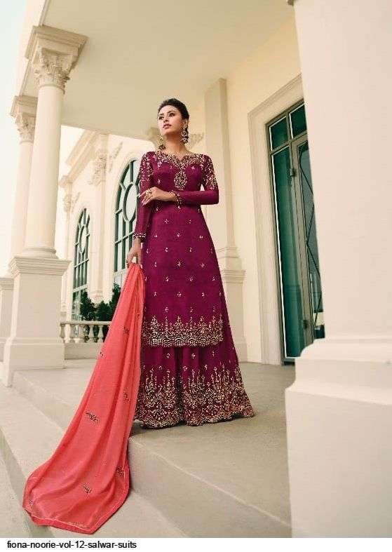 Fiona Noorie 12 Latest Heavy Embroidery Wedding Wear Designer Salwar Suit Collection 