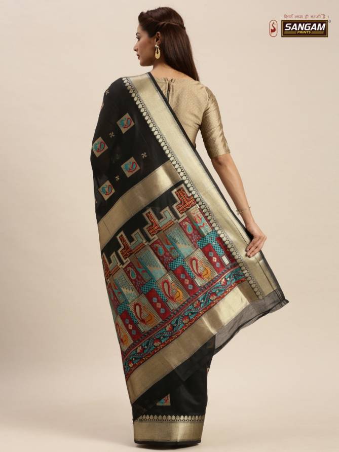 Sangam Baluchari New Collection Of Festival Wear Chanderi Cotton Saree Collection