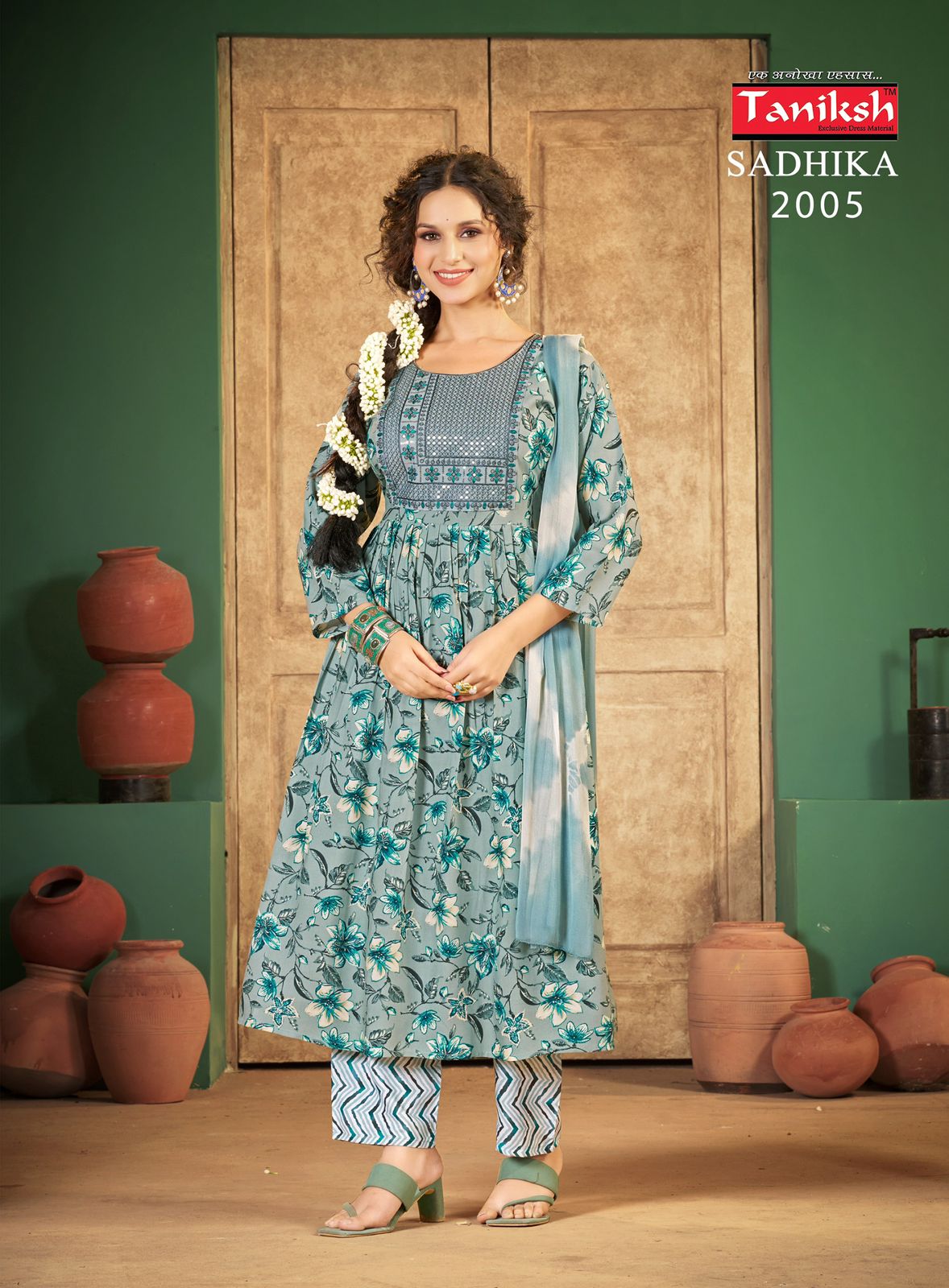 Sadhika Vol 2 By Taniksh Rayon Printed Kurti With Bottom Dupatta Orders In India