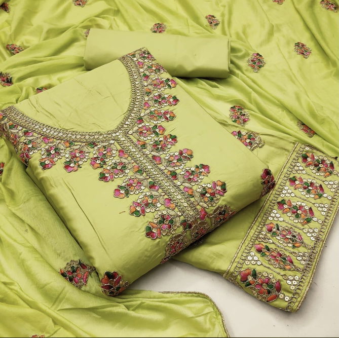 Navrang Latest Designer Cotton Dress Material With Beautiful Neck Design