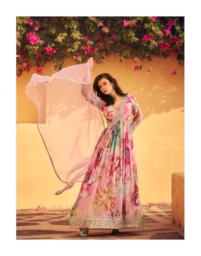 Rani By Sayuri Real Chinon Silk Designer Readymade Suits Wholesale In India