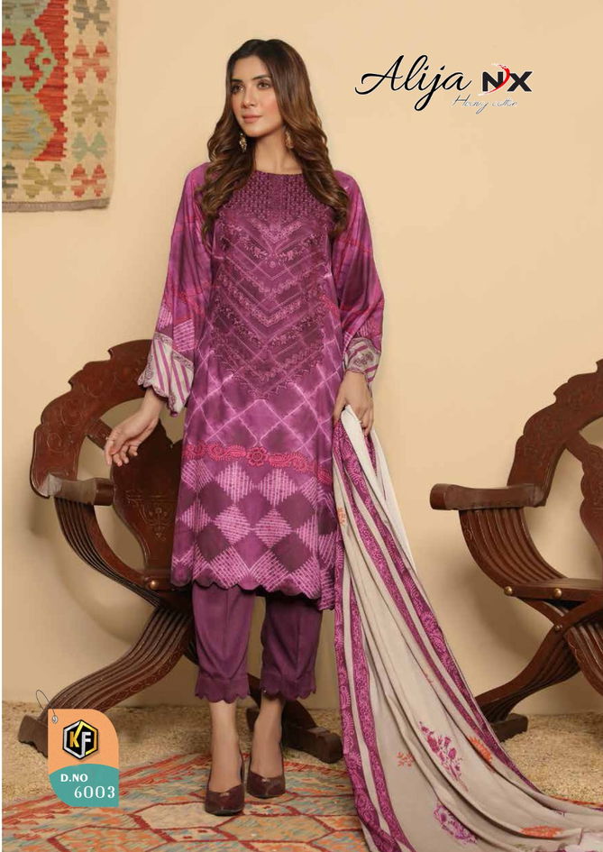 Keval Alija Nx 6001 Casual Wear Printed Heavy Cotton Karachi Dress Material
