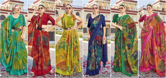 Nityansha Vol 5 By Vallabhi Georgette Printed Sarees Wholesale In India