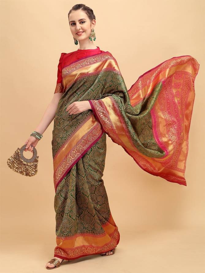Laxmi 1 Lichi Silk Festive Designer Sarees Catalog