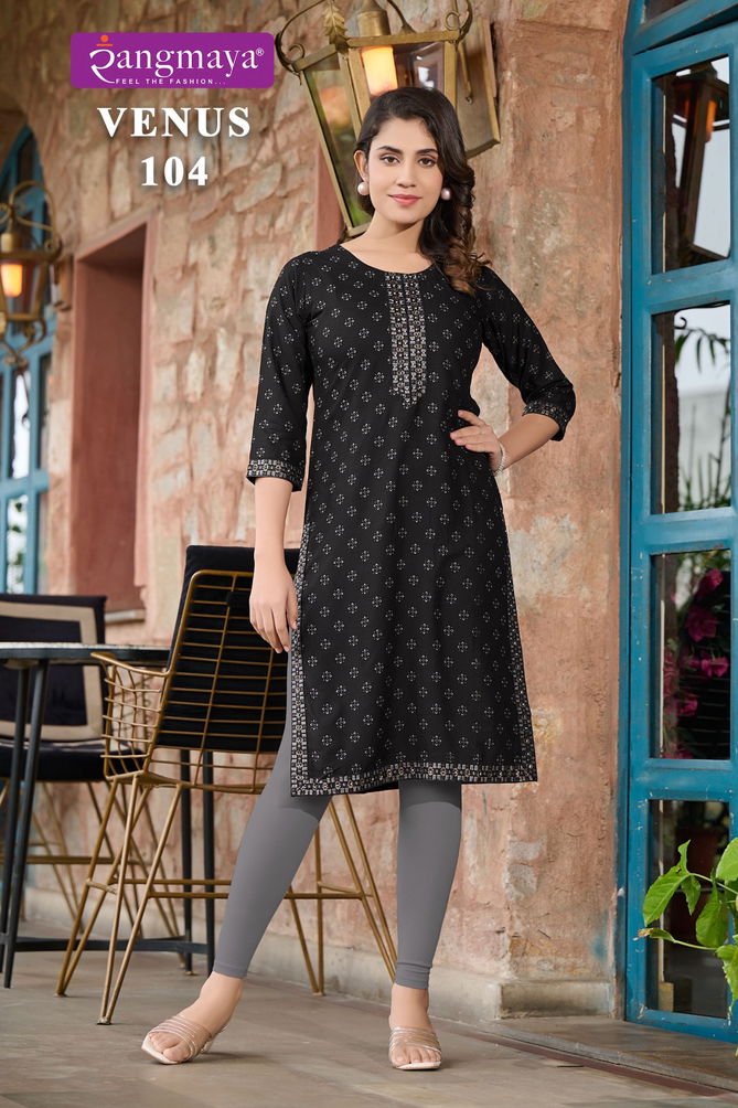 Venus By Rangmaya 101 To 108 Printed Kurti Bulk Kurti Orders In India
