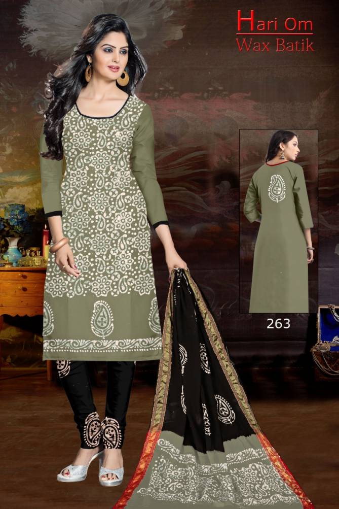 Hari Om Wax Latest fancy Regular Wear Pure Cotton Batik Print Dress Materials Collection
