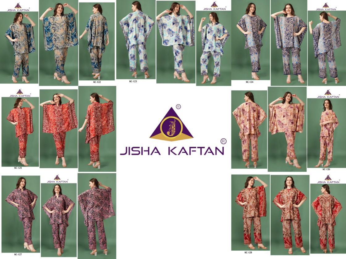 Rayon Co Ord Vol 4 By Jisha Kaftan Western Cord Set Islamic Kaftan Wholesale Online