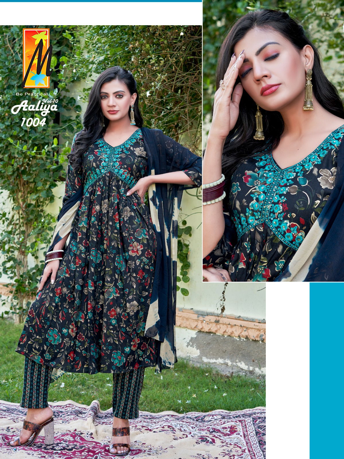 Aaliya Vol 10 Alia Cut Kurti With Bottom Dupatta Catalog