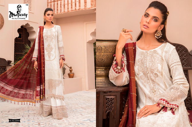 Majesty Maria B Lawn 8 Latest fancy Designer Festive Wear jam silk cotton digital print Pakistani Salwar Suits Collection
