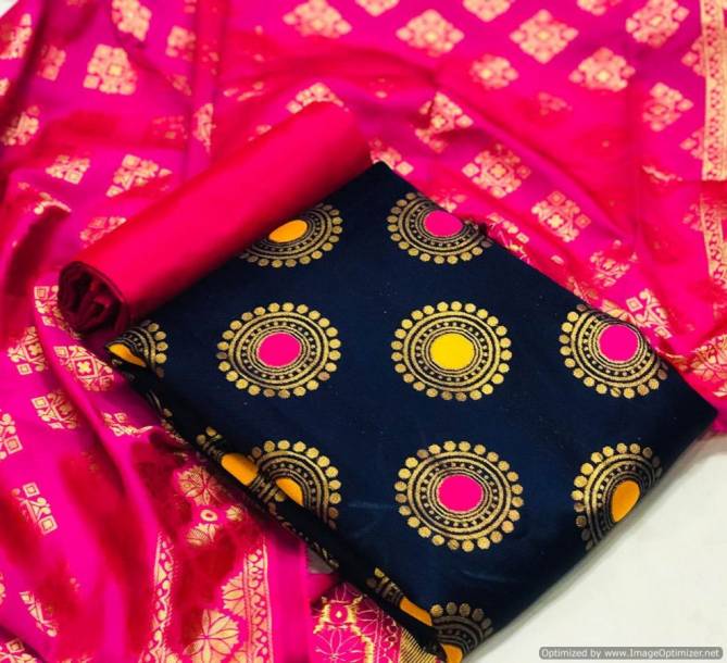 RNX Latest Designer Festive Wear Banarasi Jacquard Dress Material Collection 
