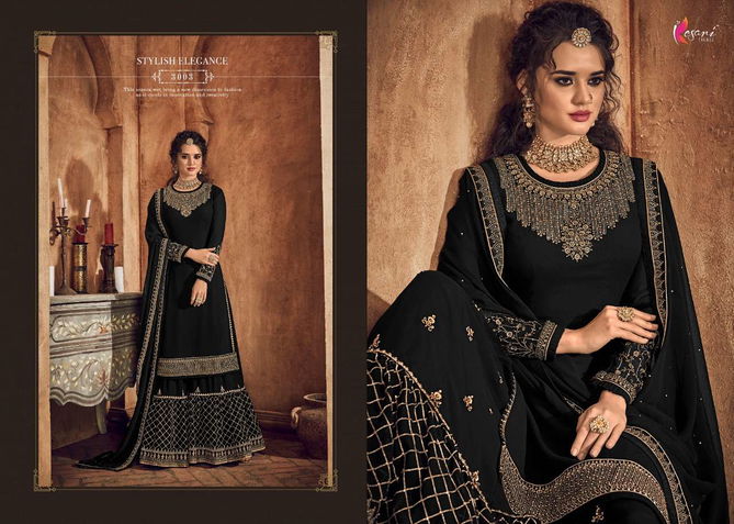 Kesari Taj Latest Heavy Designer Real Georgette With Embroidery Work With Diamonds Suit Collection 