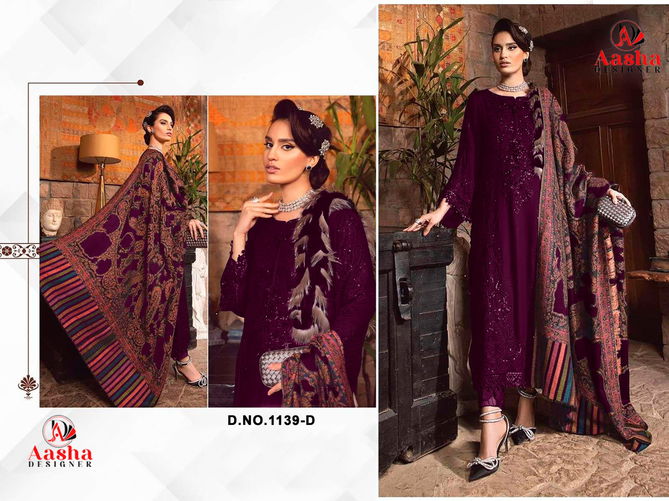 Aasha 1139 A To D Rayon Pakistani Suits Wholesale Market In Surat