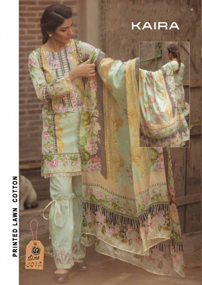Kf Kaira Luxury Lawn Karachi Latest Fancy Party Wear Pure Lawn print Dress Materials Collection