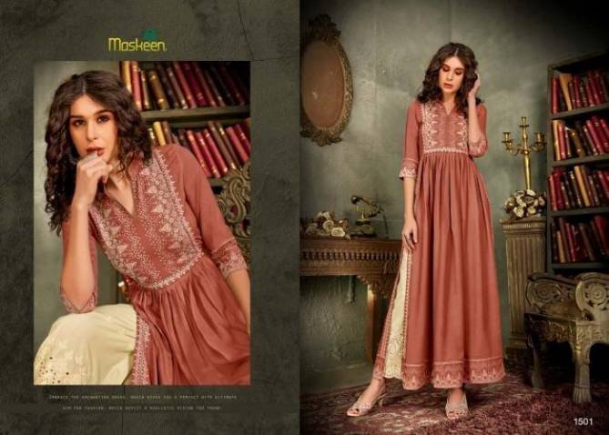 MAISHA NAZNEEN Latest Designer Fancy Festive Wear Pure Rayon With Print And Heavy Handwork Top And lakhNavi work Bottom Collection