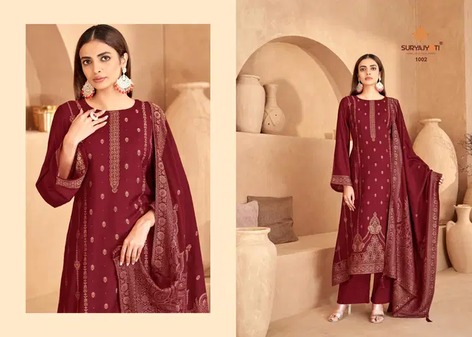 Kadali Vol 1 By Suryajyoti Pashmina Dress Material Wholesale Shop In India