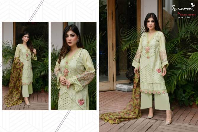Serene Belle Ame Fancy Designer Heavy Festive Wear Pure Lawn Cotton Heavy Embroidery Pakistan Salwar Kameez Collection

