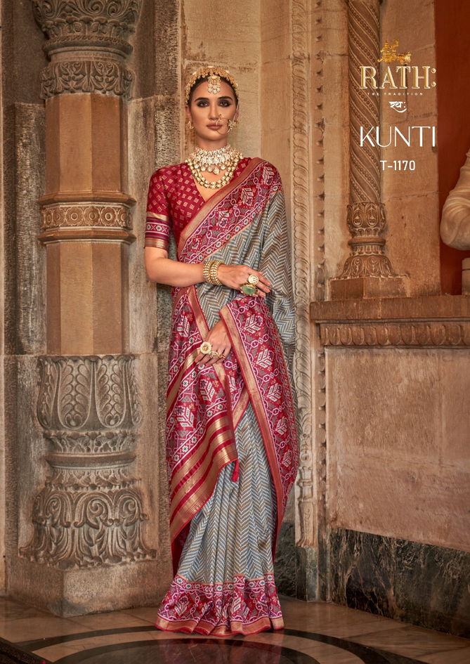 Kunti 1162 To 1171 By Rath Silk Printed Designer Saree Wholesale Online