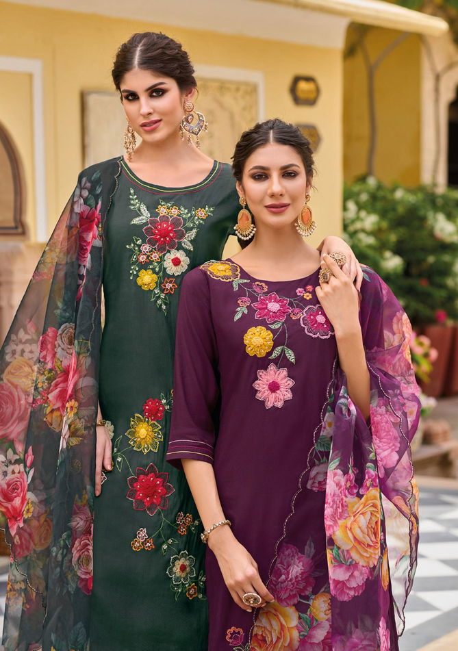 Shehnaaz By Kailee Viscose Silk Readymade Suits Catalog