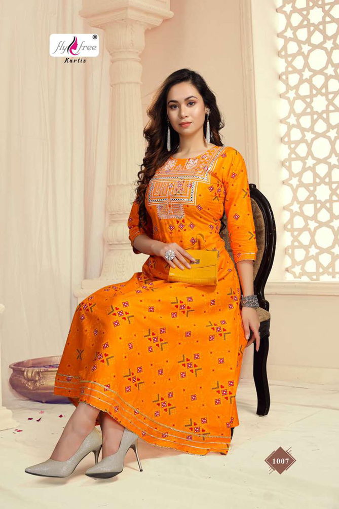 Fly Free Senorita Fancy Designer Ethnic Wear Anarkali Long Kurti Collection