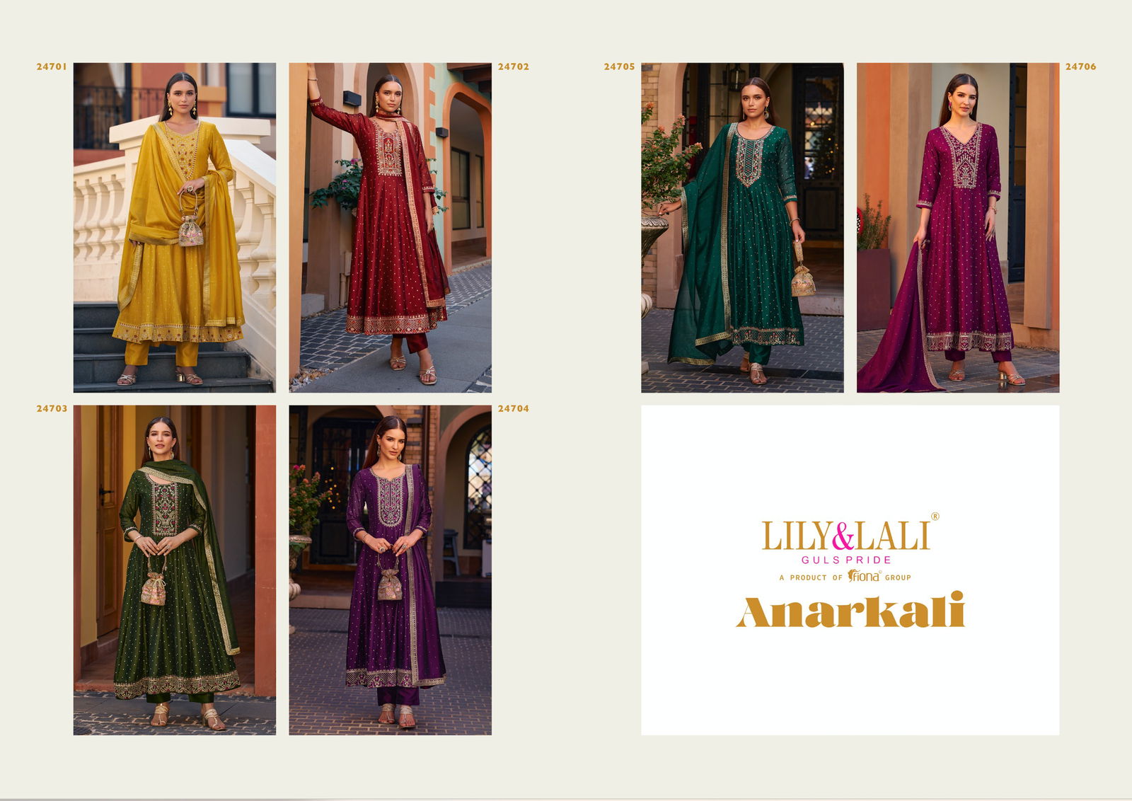 Anarkali By Lily And Lali Long Kurti With Bottom Dupatta Suppliers In India