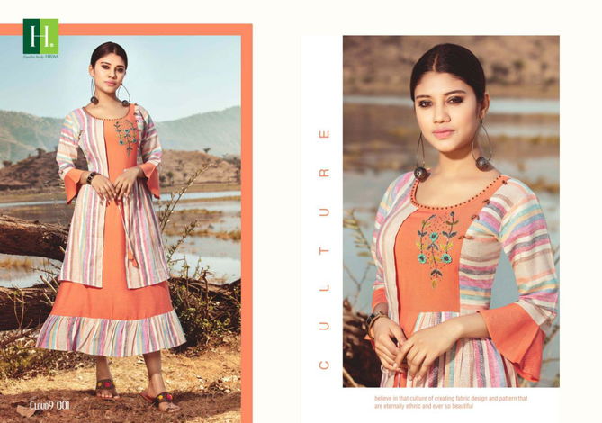 Hirwa Cloud 9 Latest Fancy Heavy Designer Festive Wear Kurtis Collection 