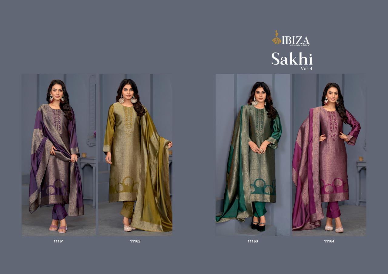 Sakhi Vol 4 By Ibiza Banglory Silk Embroidery Salwar Kameez Suppliers In India