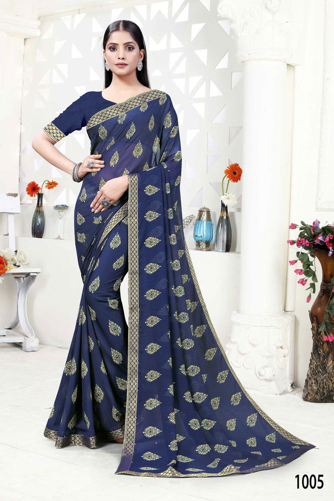  Tasvi Latest Fancy Designer Daily Wear Georgette Saree Collection