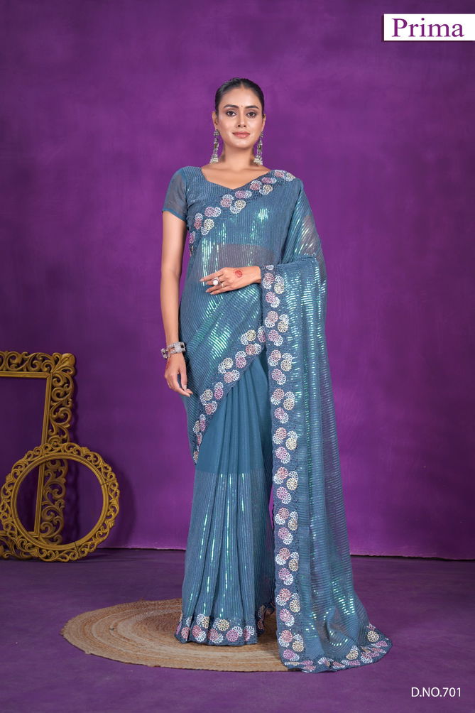 Prima 701 TO 705 Zomato Party Wear Saree Wholesale Suppliers In Mumbai