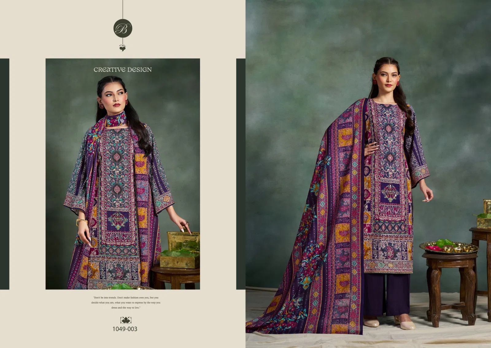 Suhana By Belliza Viscose Rayon Printed Dress Material Exporters In India