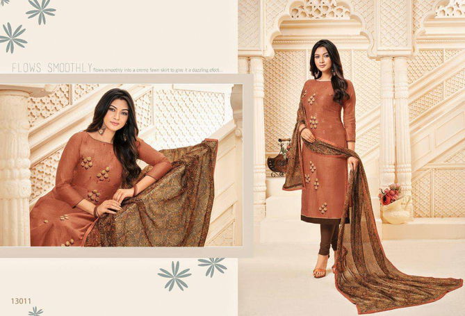 Shagun Autograph 13 New Collection Of New Design New Pattern Embroidered Neck Dress Material 