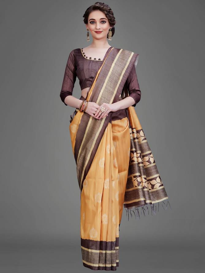 Apple Kalamkari 12 Latest Designer Fancy Casual Wear Manipuri Silk Saree Collection
