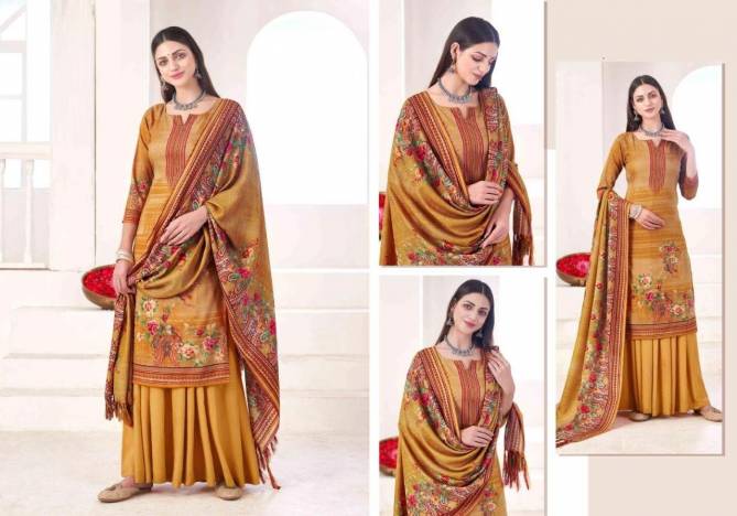 Kashmira Shawl Suits Designer Winter Fancy Pure Cotton Collection Dress Material Collection

