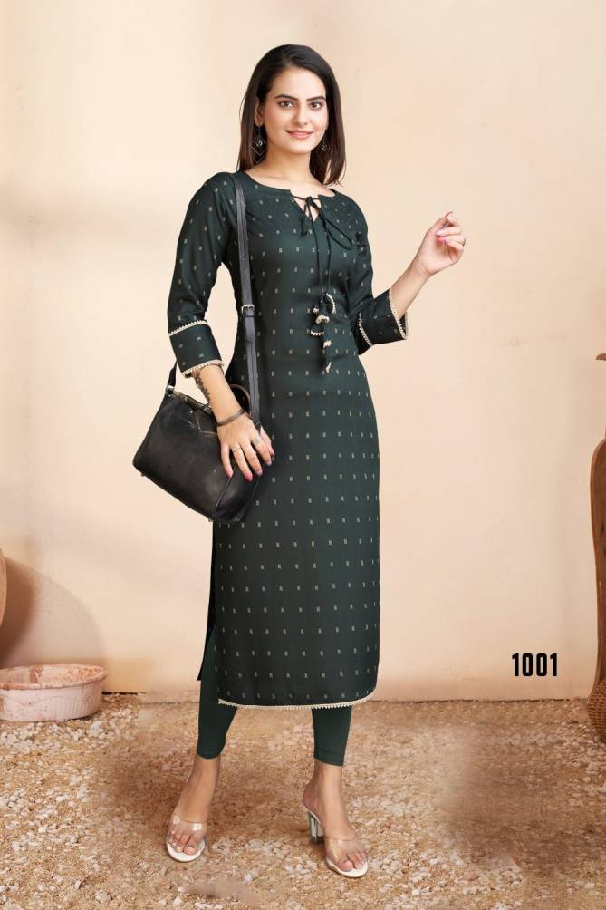 Aadirai By A Plus Rayon Designer Kurtis Catalog