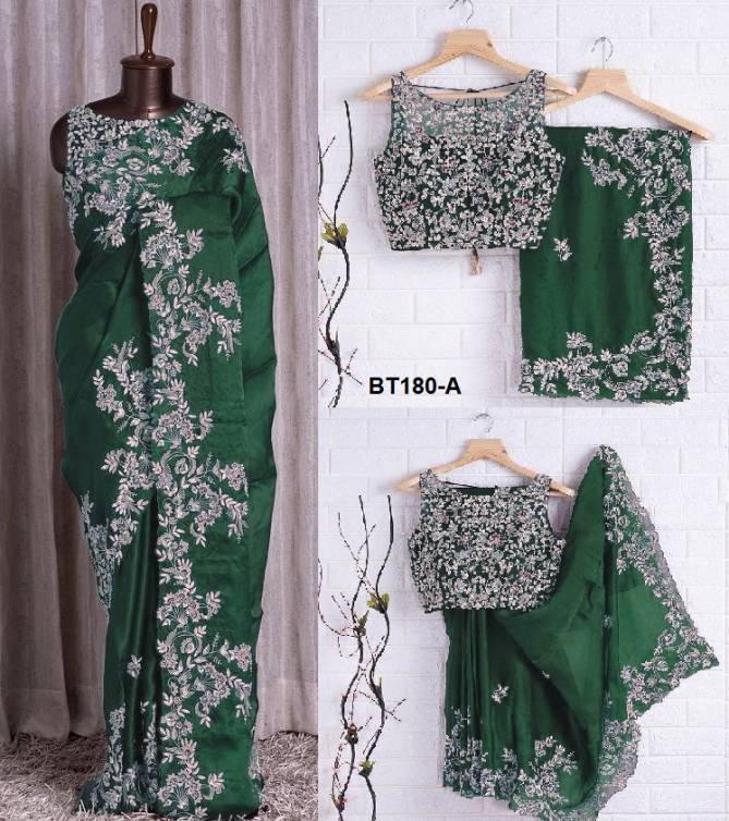 BT 180 Colours Heavy Kasturi Silk Georgette Designer Wholesalers Saree In India