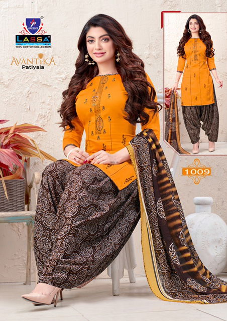 Arihant Lassa Avantika Latest fancy Designer Regular Casual Wear Printed Patiyala Dress Material Collection
