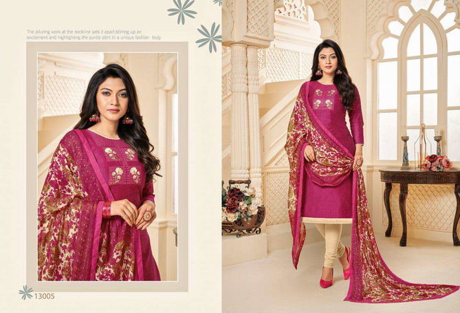 Shagun Autograph 13 New Collection Of New Design New Pattern Embroidered Neck Dress Material 